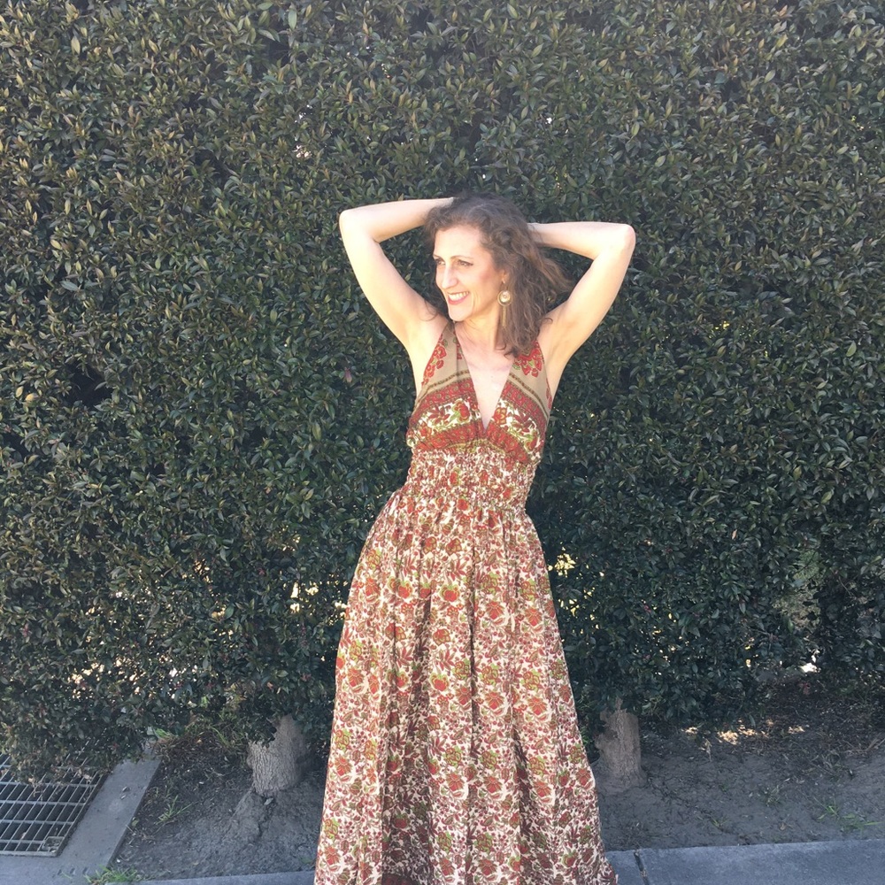 Imported Indian Silk dress one size fits all NEW!